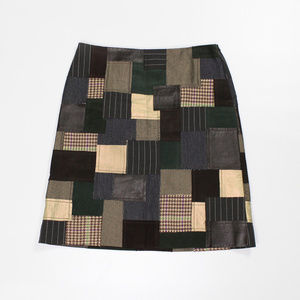 Patchwork pencil skirt